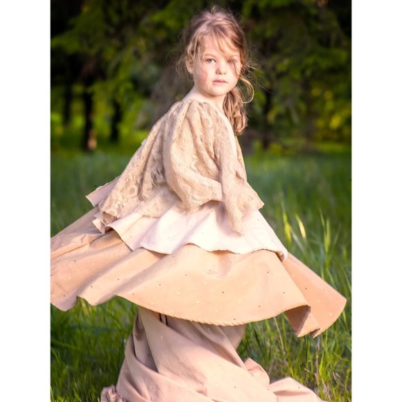 Vintage Girls Toddler Victorian boho grow dress with train new size 2T-5T - Picture 7 of 10